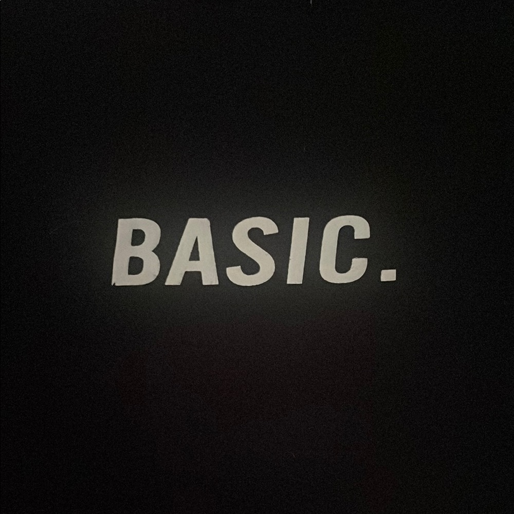 SHEIN Black 'BASIC' Sweatshirt